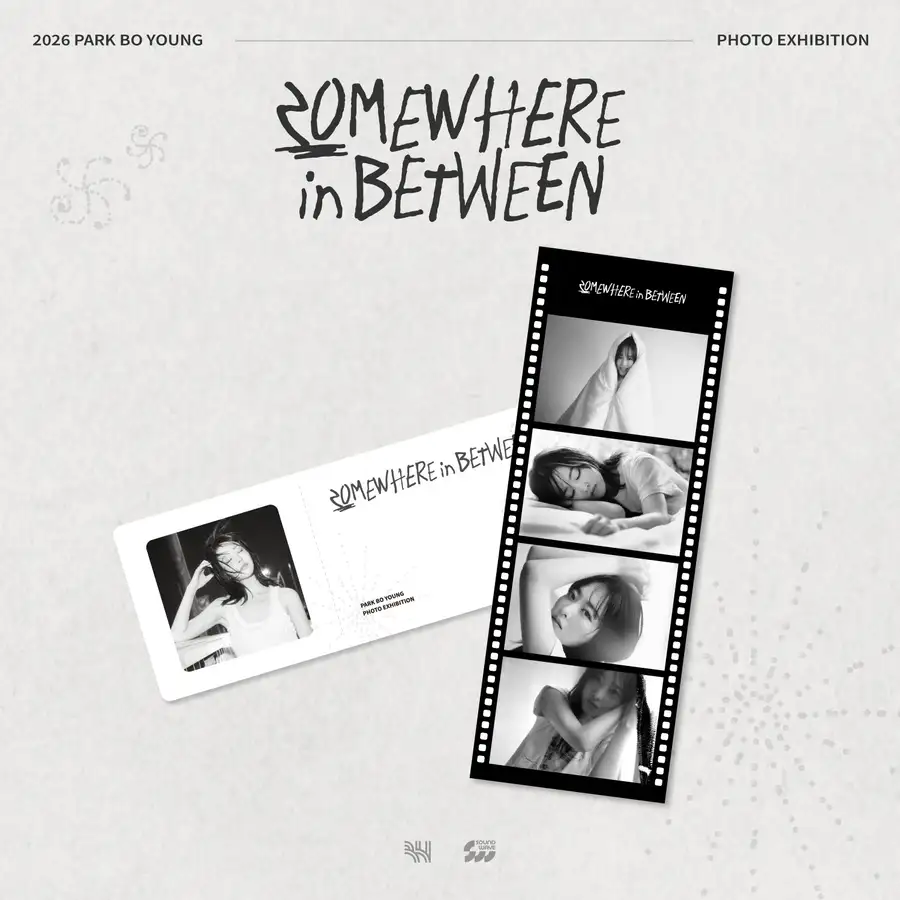 朴宝英(PARK BO YOUNG) - 照片展览 [SOMEWHERE in BETWEEN] MD 02. 胶片书签 & 4格贴纸套装 (FILM BOOK MARKER & 4 CUT STICKER SET)