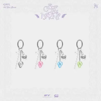 QWER - 第四张迷你专辑 POP-UP [CEREMONY] MD 01. 入耳式耳机钥匙圈