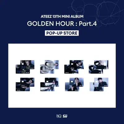 ATEEZ - POP-UP STORE [GOLDEN HOUR: Part.4] MD 01. Card Cover Sticker