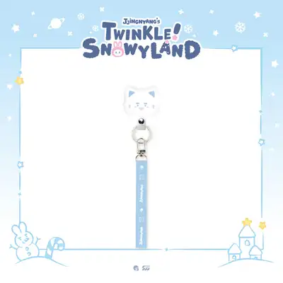 *Resale* ONEW - POP-UP [JJINGNYANGS TWINKLE SNOWYLAND] MD 19. Tag Holder Strap [BLUE] (PHONE CROSSBODY STRAP [BLUE])