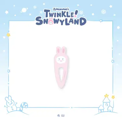 *Resale* Onew (ONEW) - POP-UP [JJINGNYANGS TWINKLE SNOWYLAND] MD 20. Acrylic Hair Clip