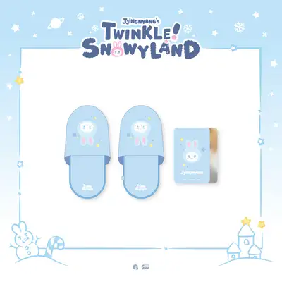 *Resale* ONEW - POP-UP [JJINGNYANGS TWINKLE SNOWYLAND] MD 32. Room Shoes