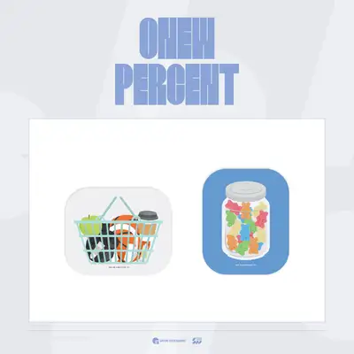 *Resale* Onew POP-UP STORE [PERCENT] MD 13. Mouse Pad (A Type)