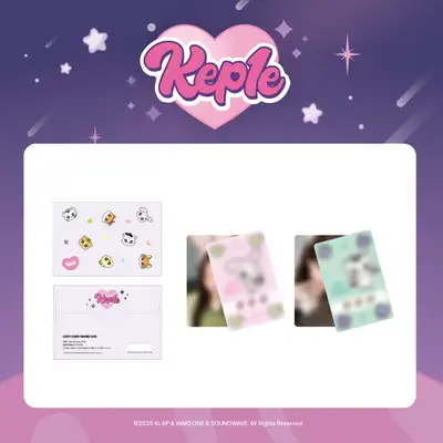 Kep1er Official Character [Kep1e] MD 08. Lucky Charm Trading Card