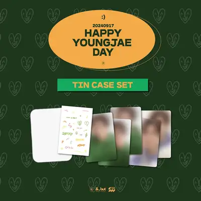 ヤンジェ(YOUNGJAE) BIRTHDAY CAFE [HAPPY YOUNGJAE DAY] MD 02. ティンケース デコ セット (TINCASE DECO SET)