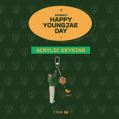 YOUNGJAE(ヨンジェ)BIRTHDAY CAFE [HAPPY YOUNGJAE DAY] MD 04. アクリルキーリング
