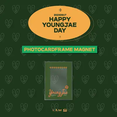ヤンジェ(YOUNGJAE) BIRTHDAY CAFE [HAPPY YOUNGJAE DAY] MD 05. フォトカードフレームマグネット