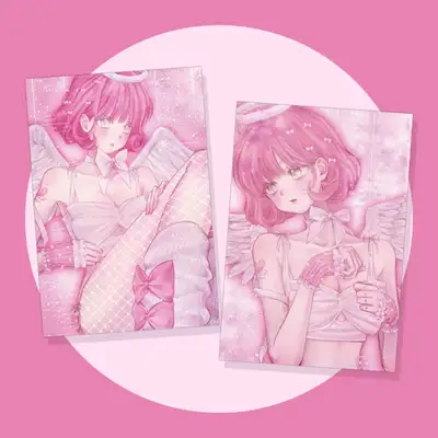 [mifi_riri] Riri Postcard 2-Piece Set / Illustration Postcard / Illustration Goods