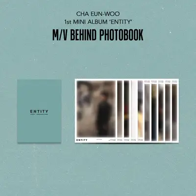Cha Eun-woo Mini Album 1st [ENTITY] M/V Behind Photobook Official MD Postcard Set