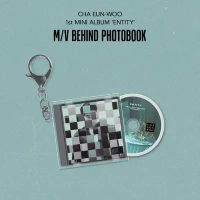 Cha Eun Woo Mini Album 1st [ENTITY] M/V Behind Photobook Official MD Mini CD Keyring