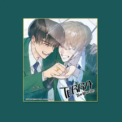 [Spinach Bouquet] Fresh Youth Webtoon Signed Colored Paper 1 Type / Webtoon Goods
