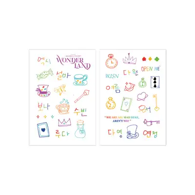 우주少女(WJSN)[WONDER LAND]2022 WSJNコンサート オフィシャルMD - タトゥーステッカー TATTOO STICKER