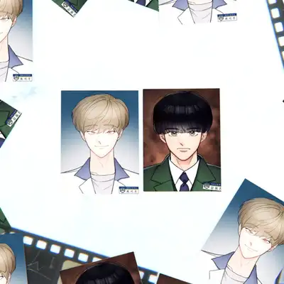 [Spinach Bouquet] Webtoon Shop Photography Studio Half-Size ID Photo 2 Types / Webtoon ID Photo