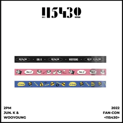 2PM JUN. K & WOOYOUNG 2022 FAN-CON [115430] OFFICIAL GOODS Masking Tape Set