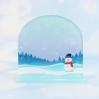 Webtoon Shop Background Diorama - Winter Edition / Acrylic Goods / Background Charm