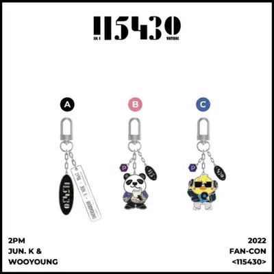 2PM JUN. K & WOOYOUNG 2022 FAN-CON [115430] Official Goods Keyring