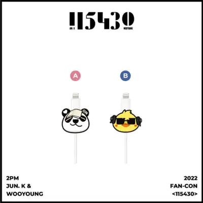 2PM JUN.K & WOOYOUNG 2022 FAN-CON [115430] OFFICIAL GOODS CABLE BITE
