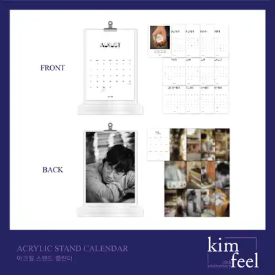 キムフィル (KIM FEEL) [10周年記念] 公式グッズ - アクリルスタンドカレンダー ACRYLIC STAND CALENDAR