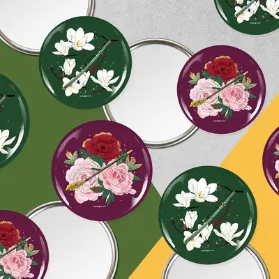 [Nameless Lantern] Fated Finger Mirror 2-Type Set / Webtoon Goods / Compact Mirror
