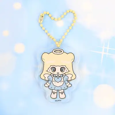 [Sleet Berry_LITTY] Litty Made Acrylic Keyring Charm 1 Type / Illustration Goods