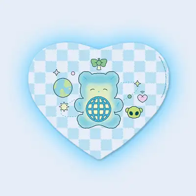 [Slittiberry_LITTY] Litty Alien Heart Mousepad 1 Type / Illustration