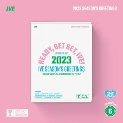 [Special Gift] IVE - 2023 SEASON'S GREETINGS [READY, GET SET, IVE!] ** Random 2 of 6 Unreleased Selfie Photocards + Random 1 of 6 Unreleased Photo Postcards Included