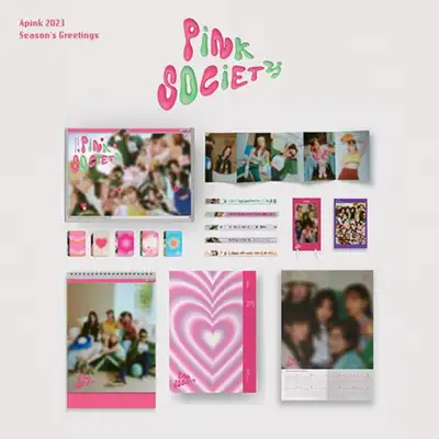 [赠送特典] Apink - Apink 2023 SEASON'S GREETINGS [PiNK SOCiETY] ** Soundwave独家自拍纸质照卡5种1套赠送