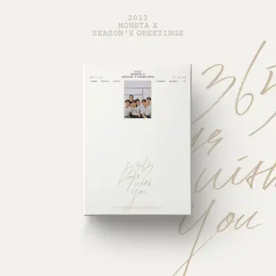 [Non-Returnable/Non-Exchangeable] MONSTA X - 2022 SEASON'S GREETINGS Desk Calendar Package