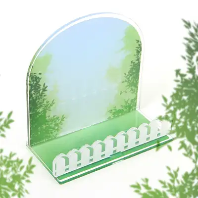 [Webtoon Shop Background Diorama] Garden_Fence Charm Set / Acrylic Goods / Background Charm