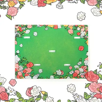 [Webtoon Shop Background Diorama] Flower Field_ Floor Charm / Acrylic Goods / Background Charm
