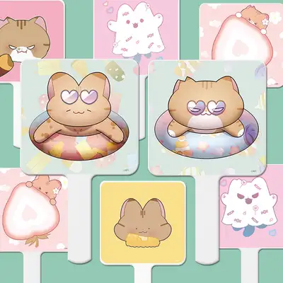 [Aong Aong] Look Good! Aong Aong Handle Square Hand Mirror 12 Types