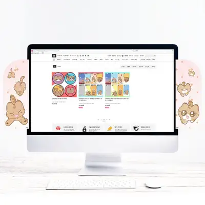 [Aong Aong] Webtoon Acrylic Memo Board 2 Types / Monitor Decoration