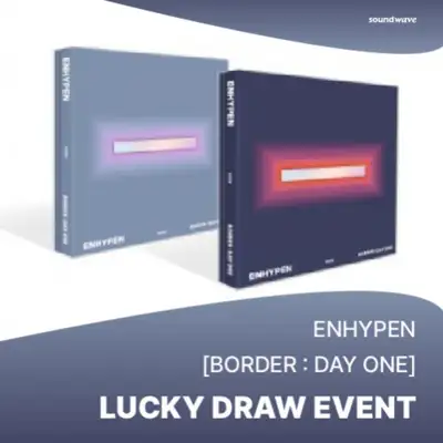 【ラッキードロー】ENHYPEN - [BORDER : DAY ONE] (バージョン2種よりランダム)**セット(2枚)購入時 LUCKY DRAW 3回