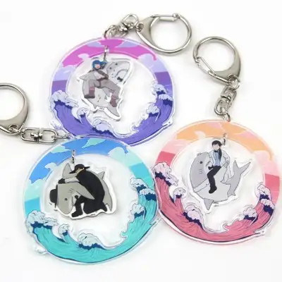 Legal Pirate Parfait Gentlemanly Acrylic Charm Keyring Set of 3