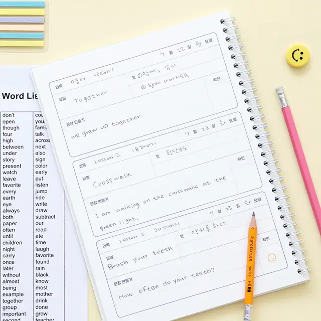 Elementary Textbook Vocabulary Notebook (Word Journal for Vocabulary & Literacy Building, 120g Paper) — 6
