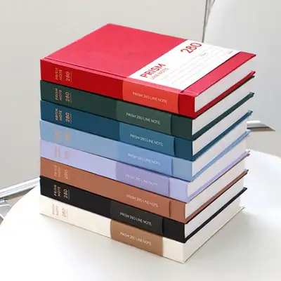 Prism 280 Line Hardcover Notebook (B6, 32 Sheets)