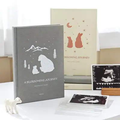 First Parents Pregnancy Diary Prenatal Care Maternal Health Record Parenting Log Celebration Gift with Greeting Card