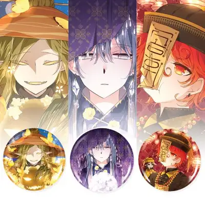 【天地海】圆形便携镜 75mm 3种★万圣节季节限定★