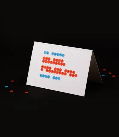 ABC Sticker Message Card