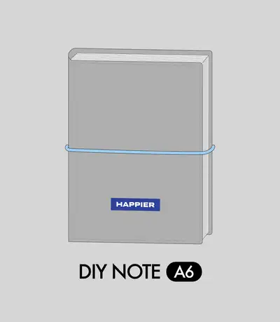 [Set] Happier Label DIY Note_A6