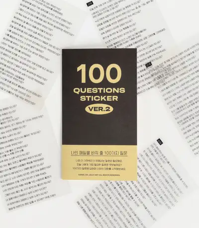 100 Questions Sticker_ver.2