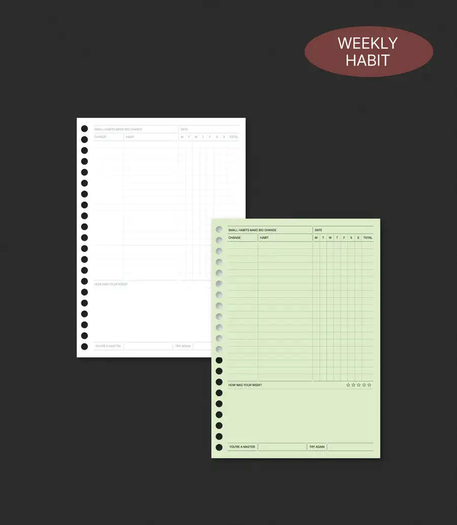 PART, PART. note_weekly habit — 1
