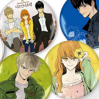 [Cheese in the Trap] Cheese in the Trap Webtoon Round Finger Mirror Hand Mirror 75mm / 4 Types