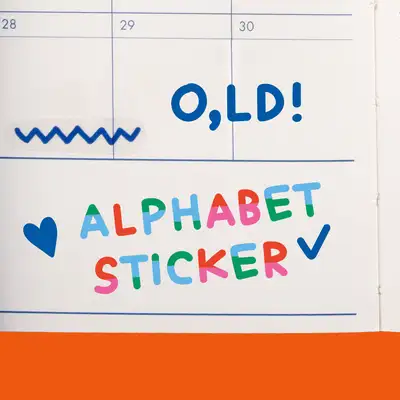 [Sticker] O,LD! Alphabet Sticker Pack