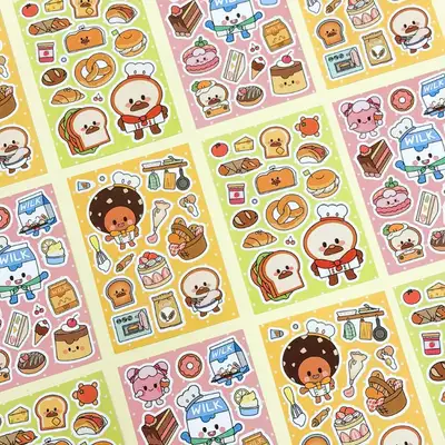 Bread Barbershop Baking Sticker