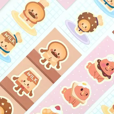 Bread Barbershop Baked Bread Sticker
