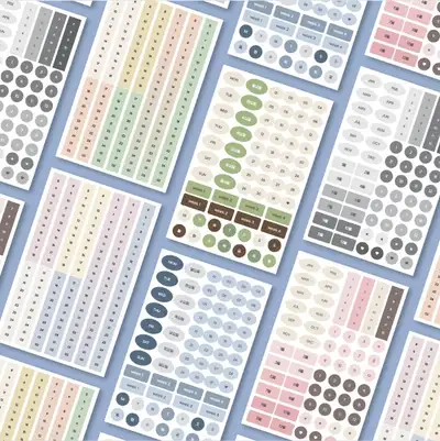 My Flow Sticker Monthly Weekly Daily Planner Decorating