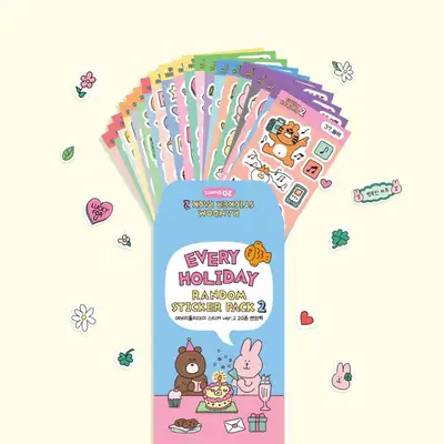 Every Holiday Sticker 20 Types Random Pack ver.2