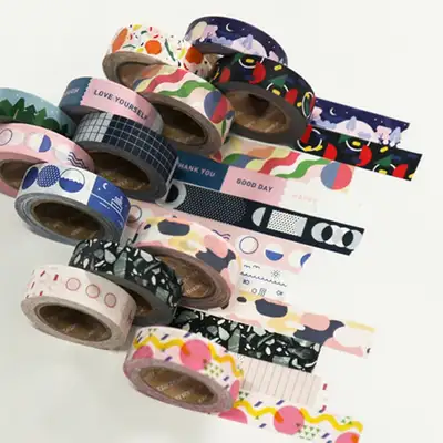 Sleeping Piece Masking Tape - Shapes