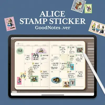 グッドノート アリス スタンプ ステッカー